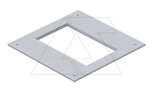 Крышка DUG 250-3 2 монтажного основания, с отверстием для лючка GES2, конв. оцинк.