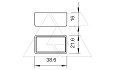 Колпачок 1268 SK OR защитный для профильных реек типа CM3518 и AM3518, оранжевый, полиэтиллен от интернет-магазина amperkin.by