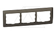 Galea Life - Рамка на 3 поста горизонтальная, Dark Bronze от интернет-магазина amperkin.by