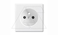 Basic 55 - Лицевая панель с защитными шторками для розеток 20 M-500 (белый) от интернет-магазина amperkin.by