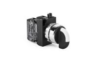 CM-S30-(CA-C1-C1)-IP65 Переключатель металлический 2-0-1 c фиксацией, 2НО