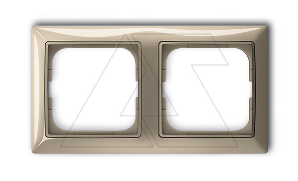 Basic 55 - Рамка на 2 поста (бежевый)