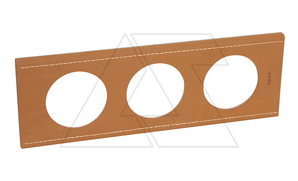 Celiane - Рамка 3 поста кожа крем-карамель