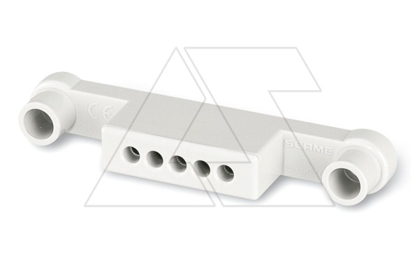 Колодка клеммная с креплением, 5х10mm2, IP20, для щитов DOMINO 4M