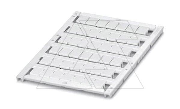 Маркировка для клеммных модулей UCT-TM 8 для клемм 8,2mm, 42 элемента, PC, белая