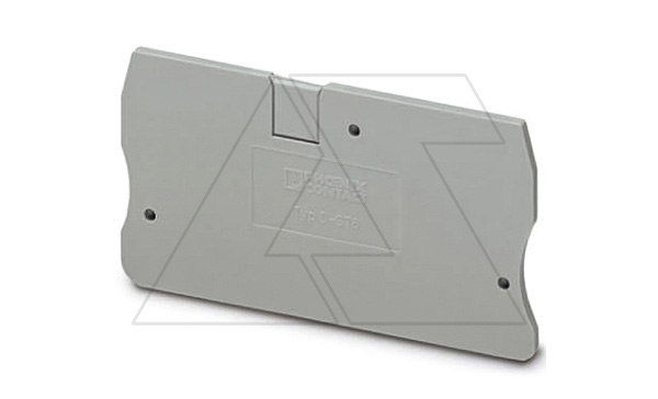 Крышка концевая D-ST 6 /2,2mm, для пружинных клемм ST 6, серая