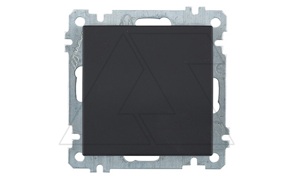 21 - Выключатель, пруж. зажимы, черный мат