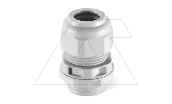 Ввод кабельный PG29 с гайкой без мембраны, диаметр кабеля 18_25mm, GW 750°C, UV-resistant, IP66, серый RAL7035
