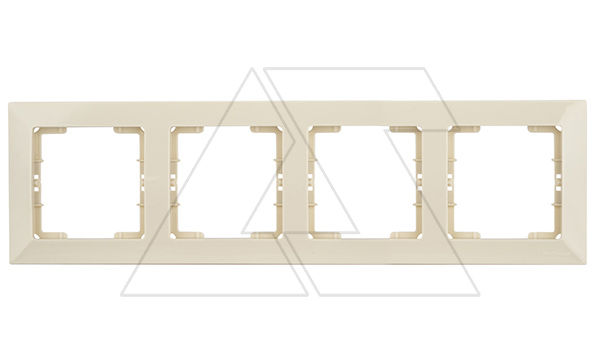 Candela - Рамка 4 поста, к механизмам серии 21, горизонтальный монтаж, сл.кость