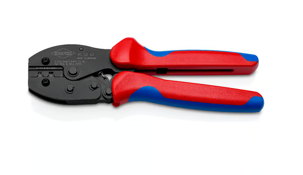 Пресс-клещи под кабельные наконечники, 4-6 мм², AWG 12+10, кол-во гнёзд: 2, L-220 мм. SB (KNIPEX)