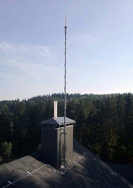 Монтаж систем активной молниезащиты