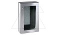 Щит ECOR моноблочный 700х500х250мм (ВхШхГ) с прозрачной дверью и монтажной панелью, нерж. сталь, IP66 от интернет-магазина amperkin.by