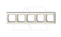 Basic 55 - Рамка на 5 постов (шале-белый)