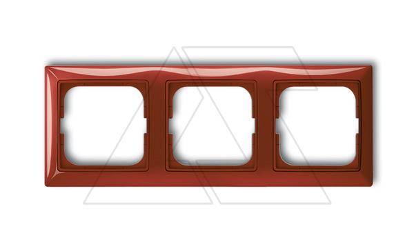 Basic 55 - Рамка на 3 поста (красный)