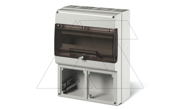 Щит комбинированный навесной M400, 16M + 2х 136x125, 328x400x140mm, IP66, серия DOMINO