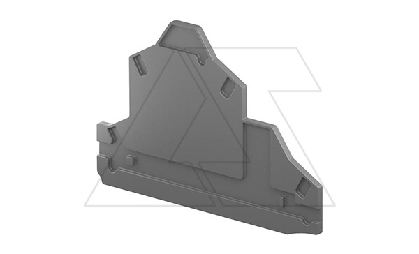 Концевой сегмент EK2.5-D2 для пружинных клемм ZK2.5(4)-D2/5,2, 2мм, темно-серый