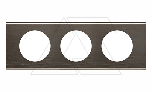 Celiane - Рамка 3 поста черный никель