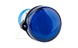 Индикатор светодиодный моноблочный AD116-22DS/A01, синий, LED 220VAC/DC, фильтр 91V, IP65, 22mm от интернет-магазина amperkin.by