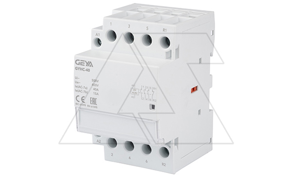 Контактор модульный GYHC-4P, 40A, 3NO+1NC, 24VAC/DC, 3M