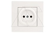 Rita - Розетка 2P,(в комплекте с рамкой), белый от интернет-магазина amperkin.by