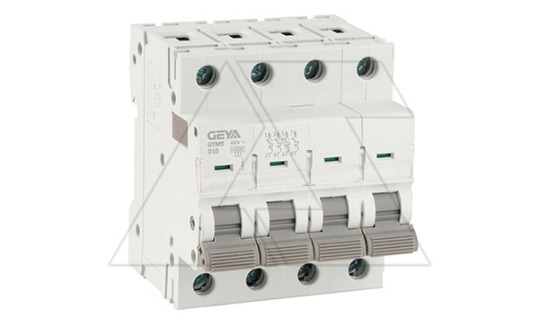 Авт. выключатель GYM9-4P-10D, 4P, 10A, хар-ка D, 6kA, 4M