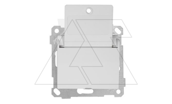 Rita - Выключатель с ключом-карточкой с выдержкой времени, белый