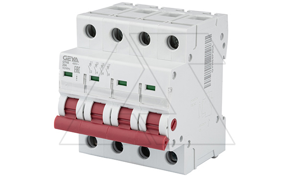 Выключатель нагрузки GYH8-4P-20, 4P, 20A, 4M