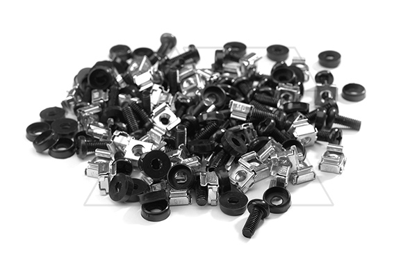 Комплект метизов M6: закладная гайка, винт, шайба (50шт)