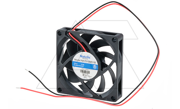 Вентилятор осевой NA, 70x70x15мм, 12VDC, 56,4м3/ч, 2,16Вт, 3800об/мин, 33дБА, подшипник качения