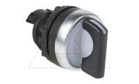 Osmoz - Переключатель с подсветкой, 2 положения с фиксацией, 45°(12-2 час.), M22, IP66, черный