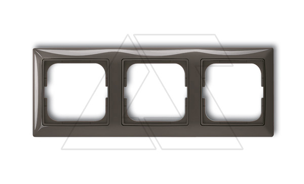 Basic 55 - Рамка на 3 поста (шато-черный, блистер)