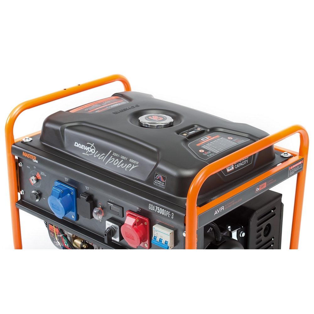 Генератор бензиновый DAEWOO GDA 7500 DPE-3 от интернет-магазина amperkin.by