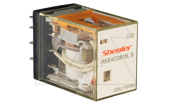 Реле  RKE4CO615LS, 4CO, 5A(250VAC/30VDC), 115VAC, LED, IP62