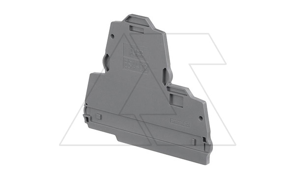 Концевой сегмент ES-4-D2 для винтовых клемм ZS4-D2/5,2, 2,55мм, темно-серый