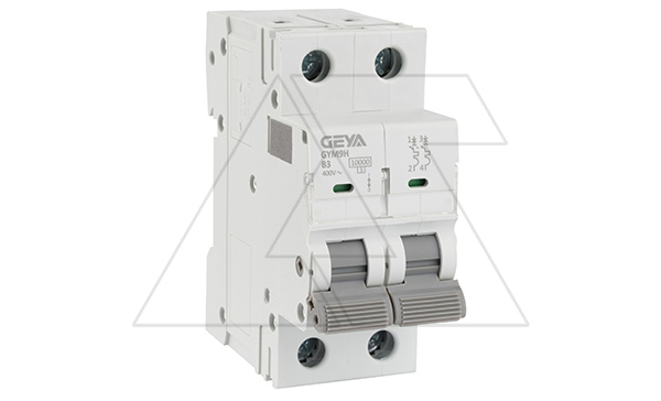Авт. выключатель GYM9H-2P-3B, 2P, 3A, хар-ка B, 10kA, 2M