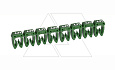 Маркер CAB3 d=1.5-2.5mm - "5" (зеленый) упак.1200 шт от интернет-магазина amperkin.by