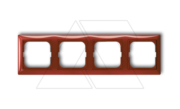 Basic 55 - Рамка на 4 поста (красный, блистер)