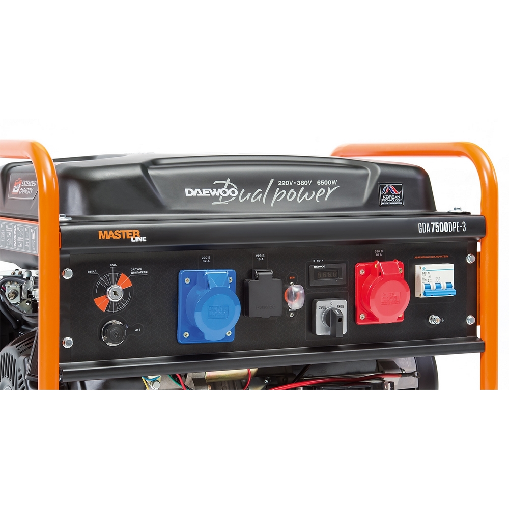 Генератор бензиновый DAEWOO GDA 7500 DPE-3 от интернет-магазина amperkin.by