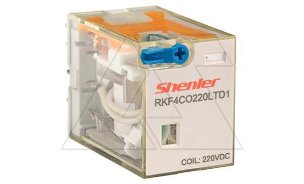Реле RKF4CO220LTD1, 4CO, 6A(250VAC/30VDC), 220VDC, мех. индикация, тест-кнопка с блокировкой, диод +A1/-A2, LED