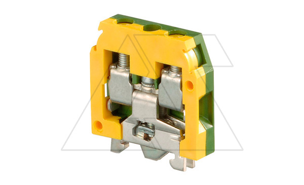 Клемма DR 4/6.Р (mini) для заземления, ж./зеленый