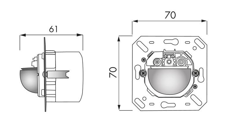 Датчик присутствия B.E.G. Indoor 180-KNX-DX-FM