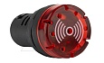 Акустическое сигнальное устройство (зуммер) AD116-22DS/MFS, 24VAC/DC, красный миг. LED, 22mm, IP50 от интернет-магазина amperkin.by