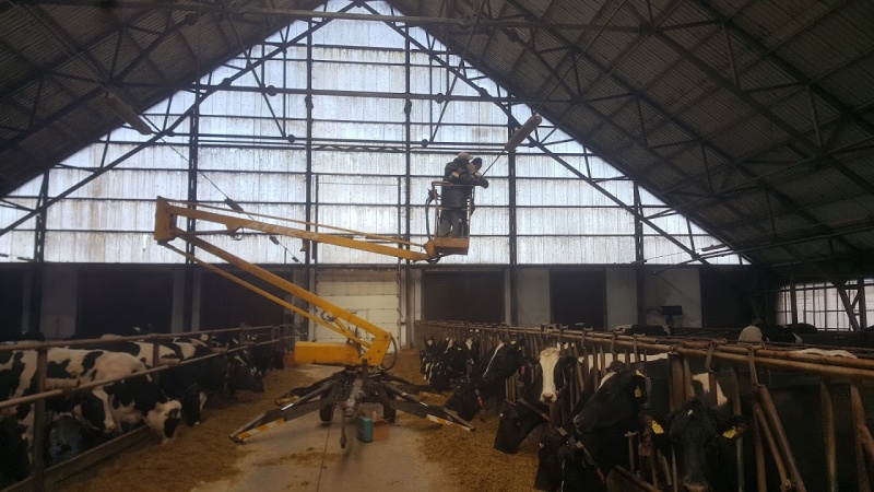 Монтаж систем звукового отпугивания птиц