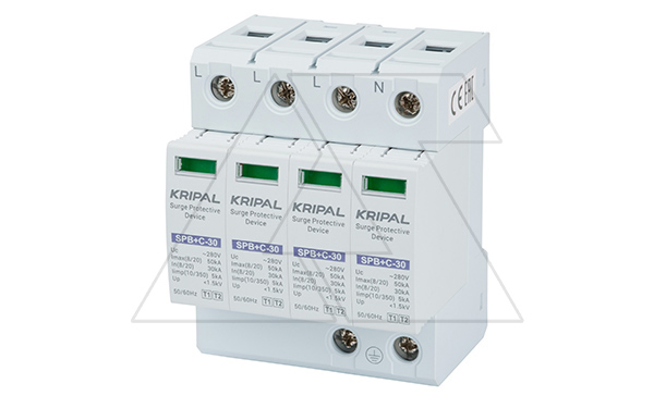 Разрядник SPB+C5/30/280-440V/4P, 4P, In=30kA(8/20µs), класс B+C, 4M