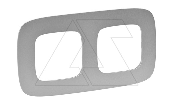 Valena Allure - Рамка 2 поста верт/гориз, алюминий