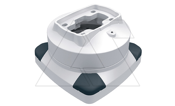 Держатель поворотный (315°) напольный ETR120, RAL7035/RAL5020, m=4,755кг
