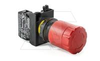 CP-E30R-R-IP65 (CA-C2)  Аварийная кнопка красная пластиковая "Грибок" д30 включение вращением 1НЗ