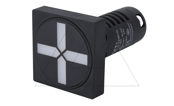 Указатель положения контактов AD16-22, "крест" красный/зеленый, 220VAC/DC, 22mm, IP54