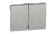 Galea Life - Клавиша для выключателя двойного, Aluminium от интернет-магазина amperkin.by