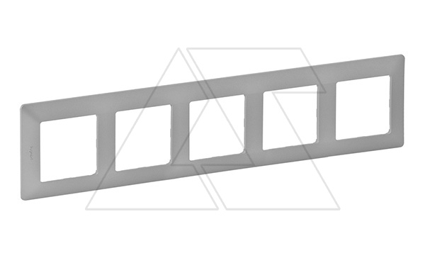 Valena Life - Рамка 5 постов верт/гориз, алюминий